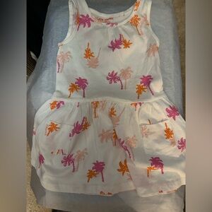 (K) JOE FRESH toddler size 1 summer dress with matching hat.